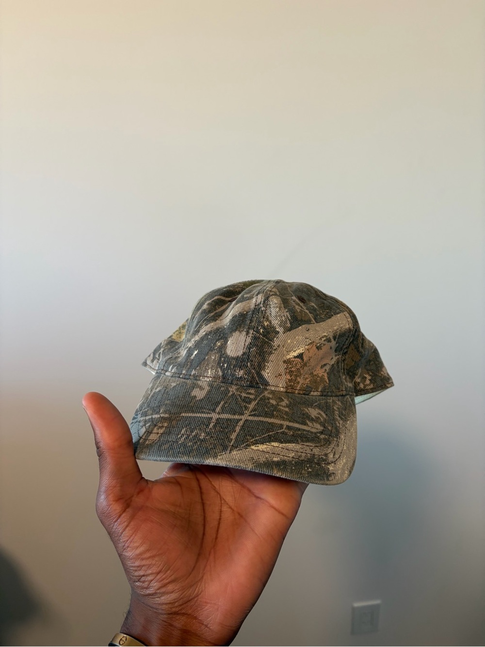 Abercrombie & Fitch Camouflage Cap in Olive and Tan
